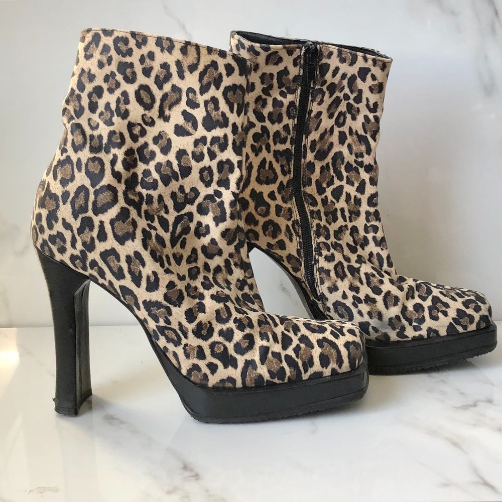 Browns leopard print boots.